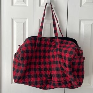 Large Vera Bradley duffel bag.